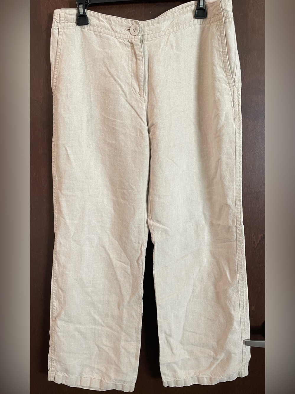 Liz Claiborne Women’s Linen Pants Size 12 Tan